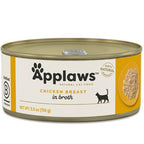 Applaws Wet Adult Cat Food Chicken Breast in Broth 156g Tin