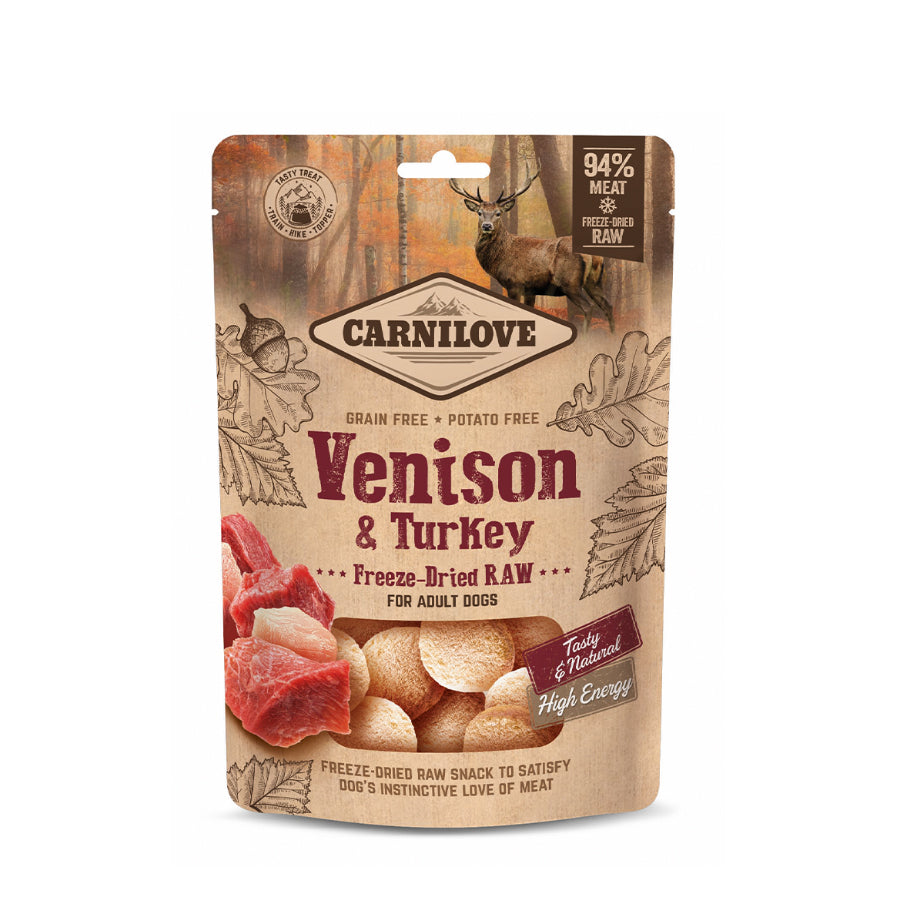 Carnilove Freeze-Dried Raw Snacks Venison & Turkey 60g
