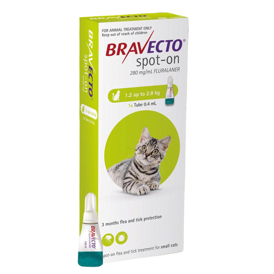 Bravecto Cat Spot On 112.5mg (1.2-2.8kg)