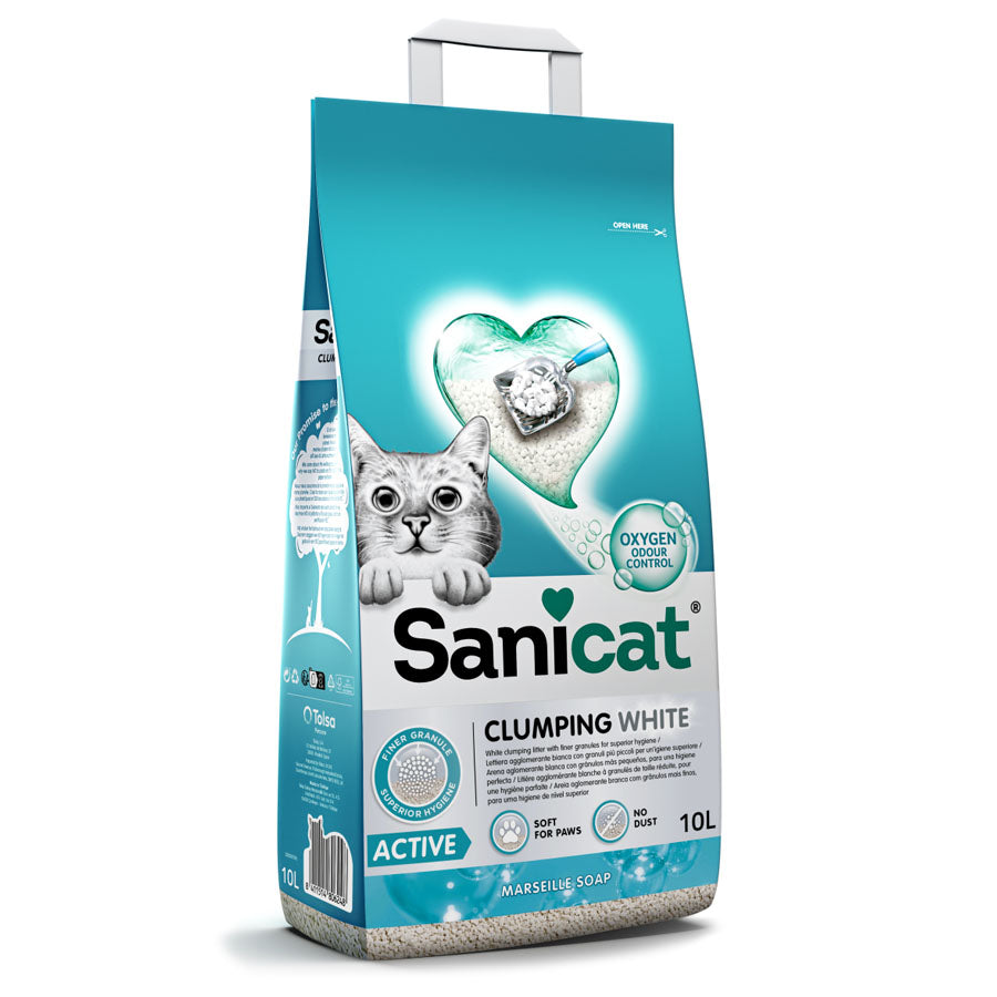 Sanicat Clumping White ACTIVE 10L

