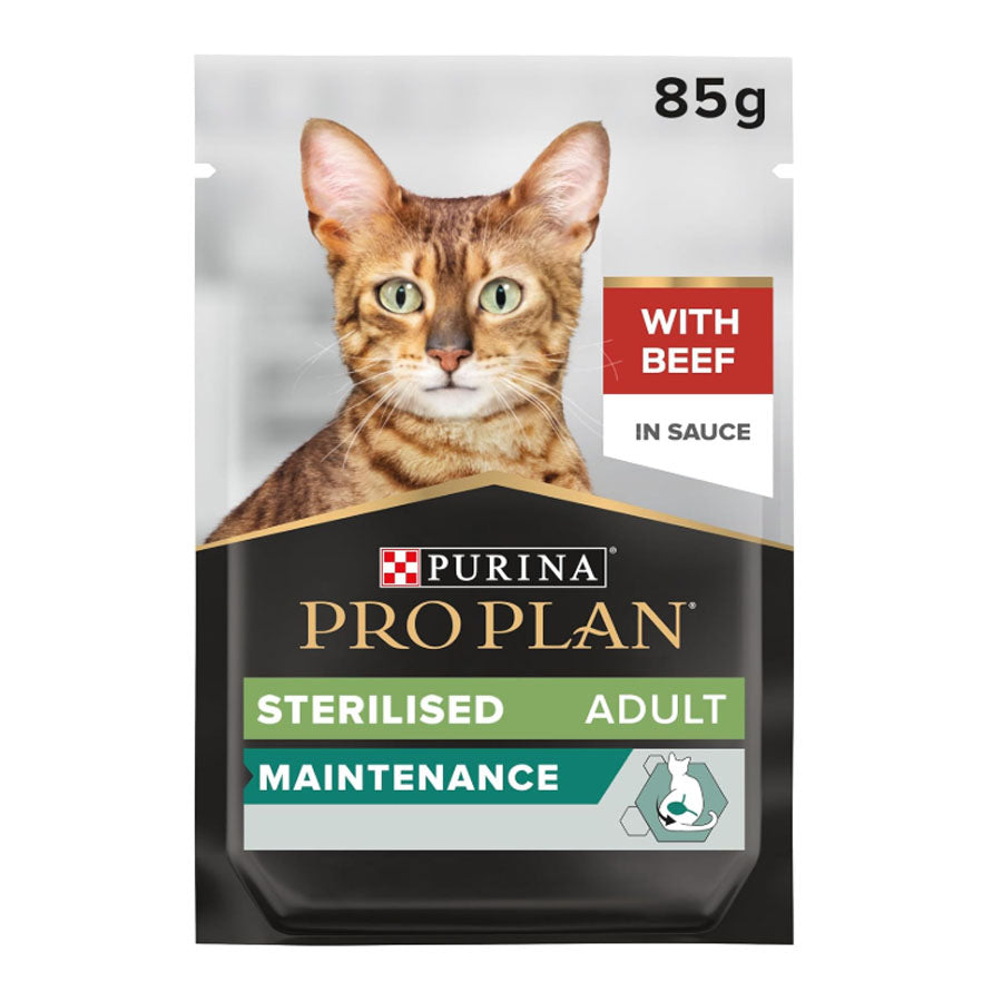 Pro Plan Feline Sterilised Beef Gravy Multipack 10x85g
