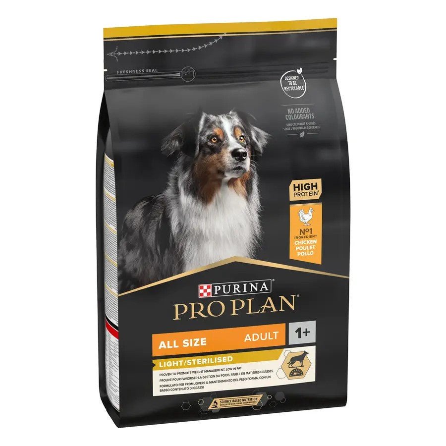Pro Plan Canine Light Sterilised All Sizes Adult Chicken 3kg