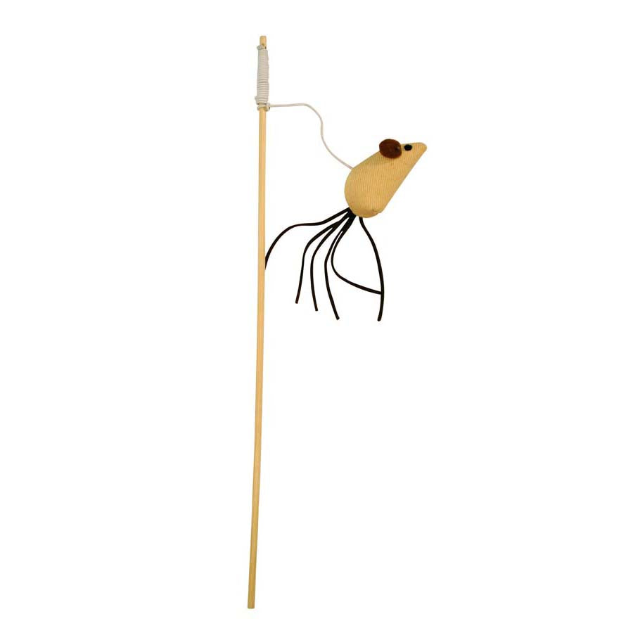 Kerbl Fishing Rod Cat Toy - Maus Nature 40cm