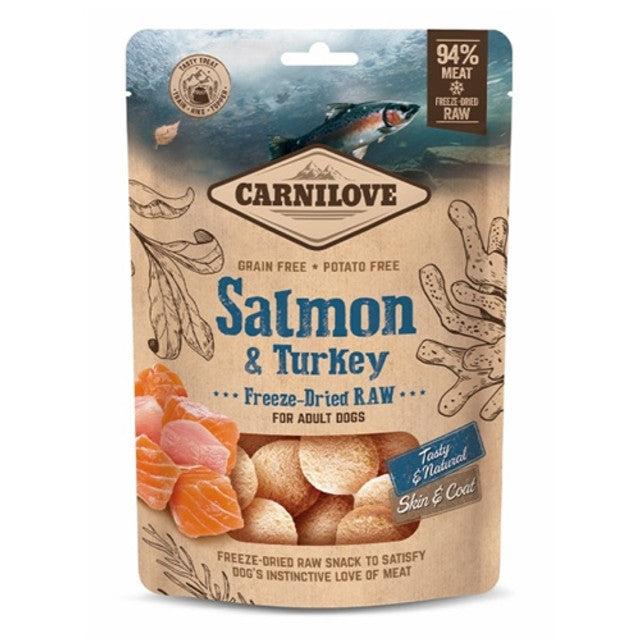 Carnilove Freeze-Dried Raw Snacks Salmon & Turkey 60g

