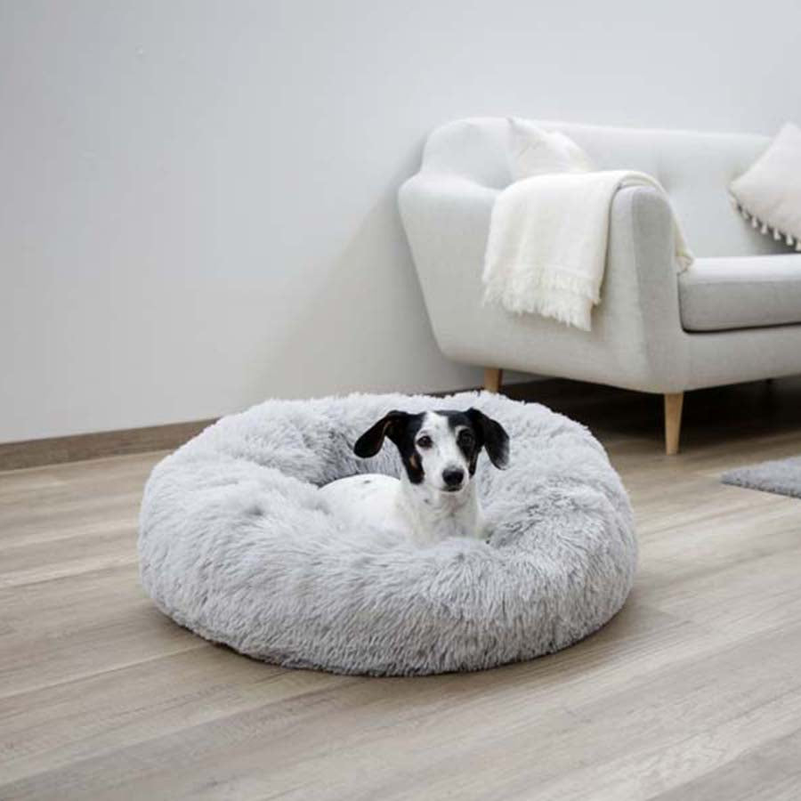 Kerbl Cozy Pet Bed - Fluffy Grey 60cm