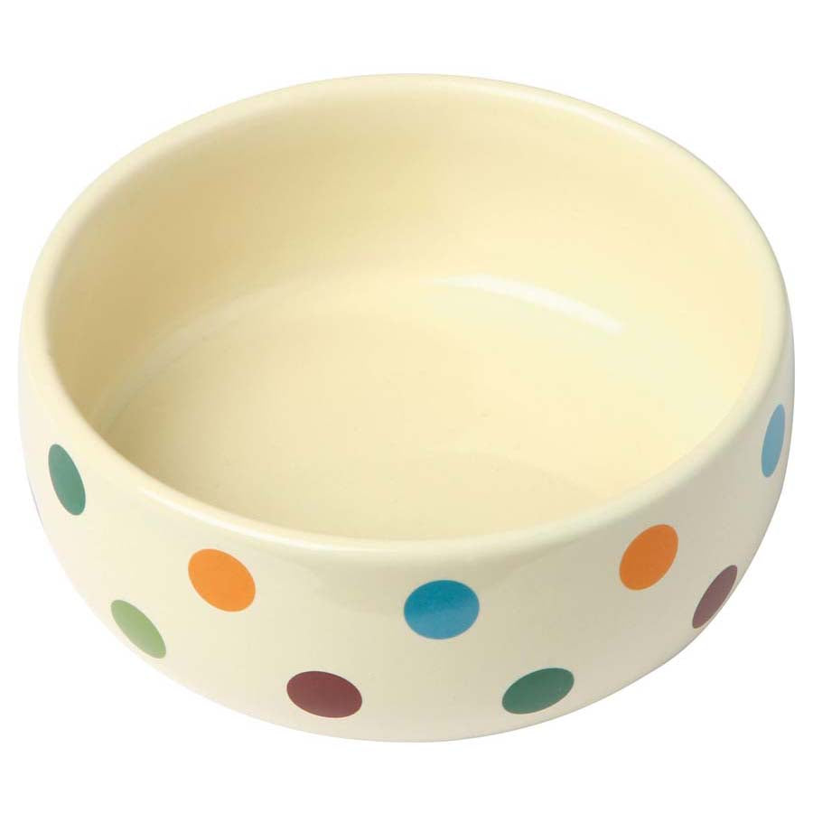 Kerbl Ceramic Pet Bowl - Dots 300ml