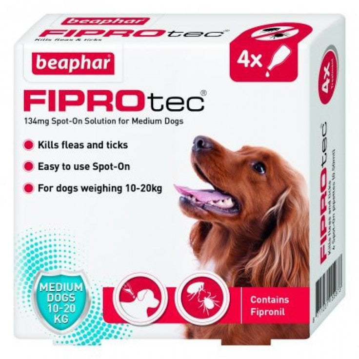 FIPROtec for Medium Dog 10kg to 20kg 1 box (4 pipettes)