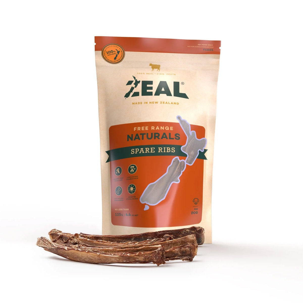 Zeal Spare Ribs 125g pouch